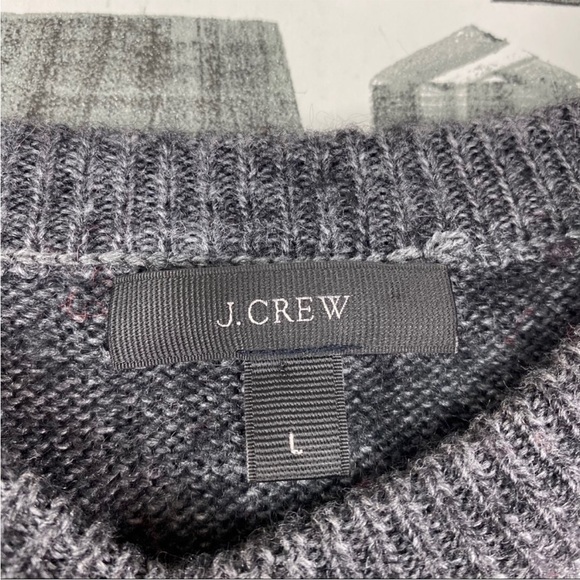 J.Crew patterned crewneck wool sweater - Picture 4 of 6